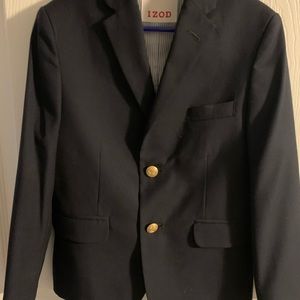 Boys Size 7 Navy Blue Izod Blazer